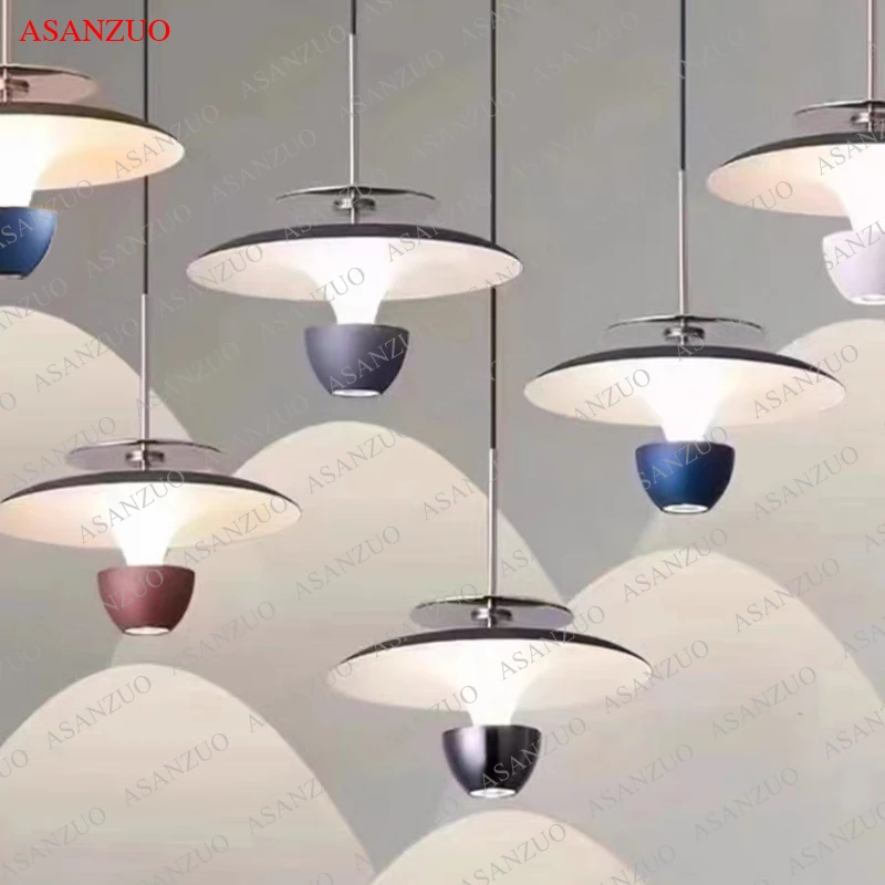 Modern LED Pendant Light Luminaires Colourful Ceiling Hanging Light Fixture Kitchen Island Dining Room Bedroom Bedside lamps