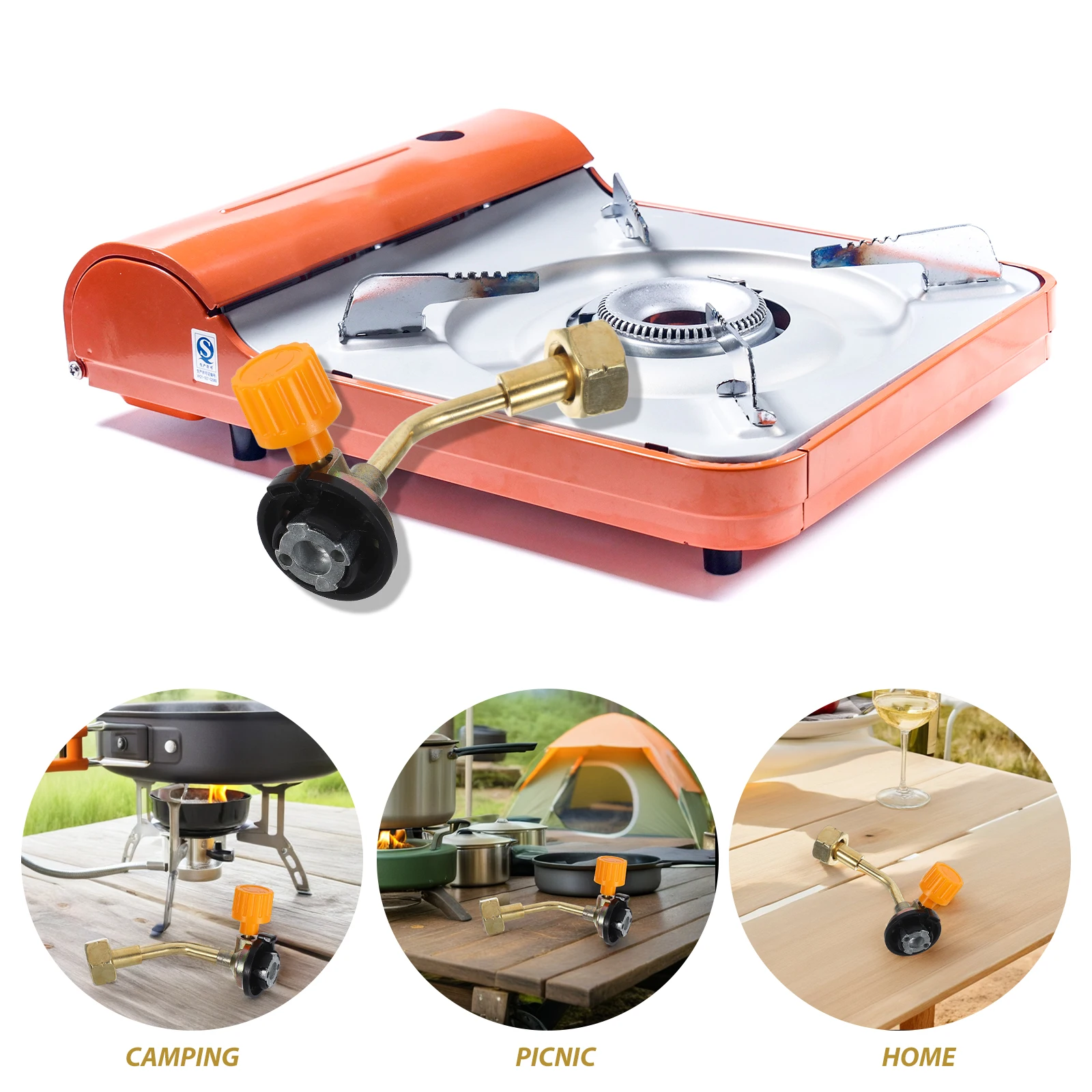 

Outdoor Gas Tank Interchange Valve Refill Connector Compact Portable Stable Durable Reusable Compatible Various Gas Tanks