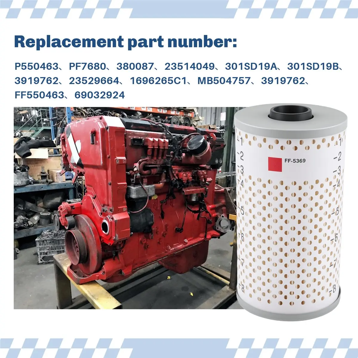 #33U (white)Fuel Filter Water Separator Cart for CUMMINS CATERPILLAR VOLVO,Automotive Parts & Accessories