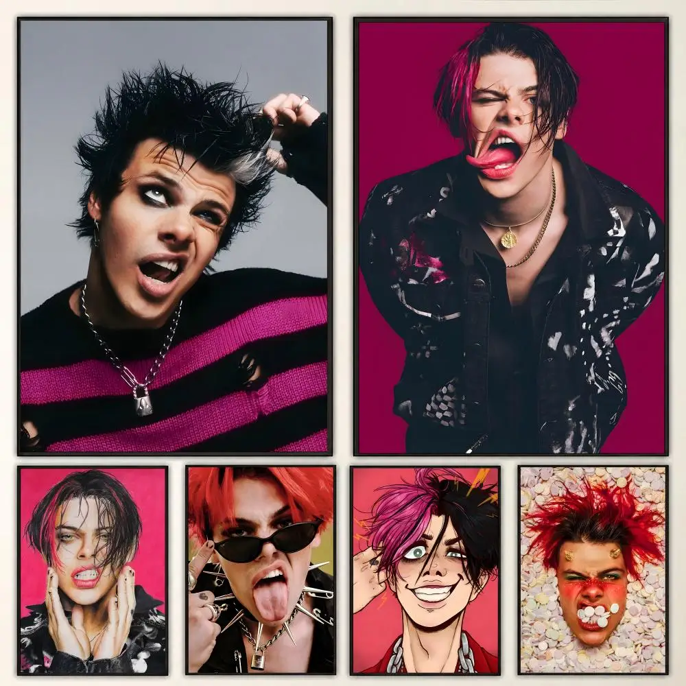 YUNGBLUD Punk Rock Singer Bold Rebel Album Music Style Poster Aesthetic Art Print for Bedroom & Living Room Decor, Unframed
