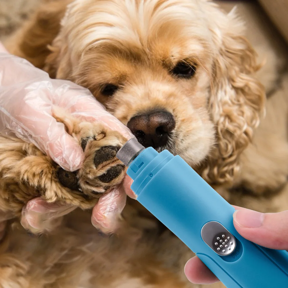 Elektryczna pilarka do paznokci dla zwierząt, wielofunkcyjna 2-w-1 obcinaczka do pazurów psów z cichą pracą poniżej 50 dB, bezpieczna, diamentowa.