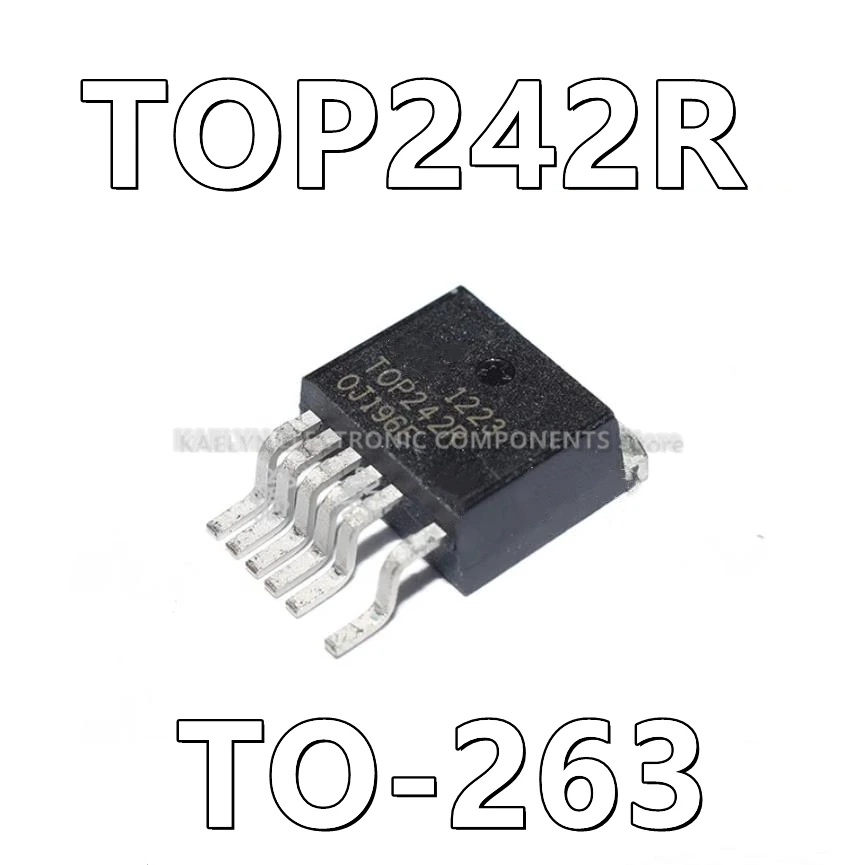 

10Pcs/lot TOP242R TOP242 Converter Offline Flyback Topology 66kHz ~ 132kHz TO-263-7C