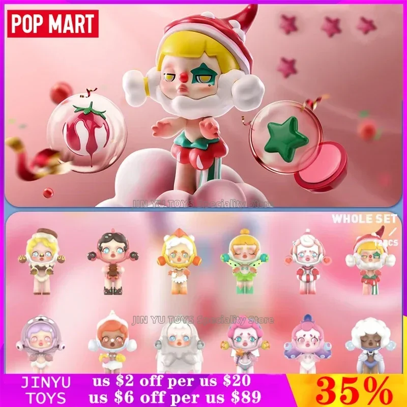 

POPMART SKULLPANDA Candy Monster Town Series Blind Box Kawaii Anime Figures Confirm Style Designer Doll Trendy Toy Birthday Gift