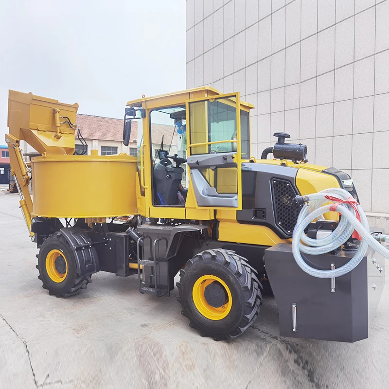 Self Loading Concrete Mixer 1.8m3 Small Mobile Batching Truck 4x4 Drive For Rural Housing And Small Scale Building Works