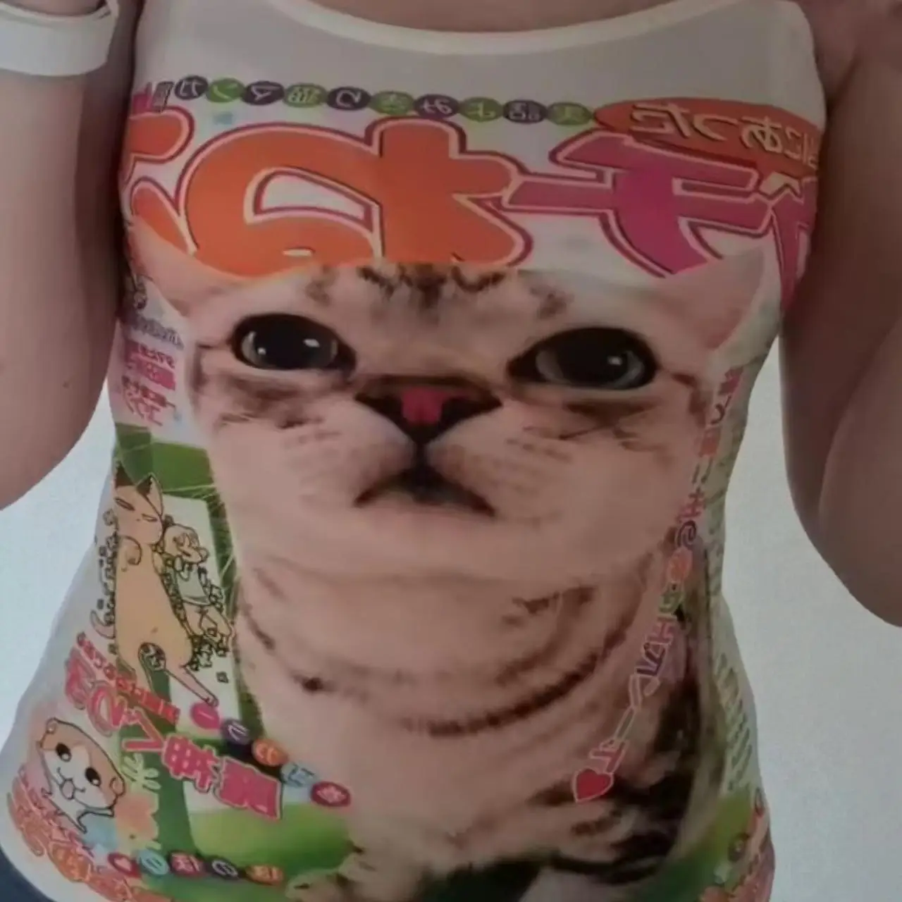 roupas feminina Kitty Cute Gothic Corset Tank Top Y2K Print Streetwear Punk Graphics Camisole Crop Top for Women