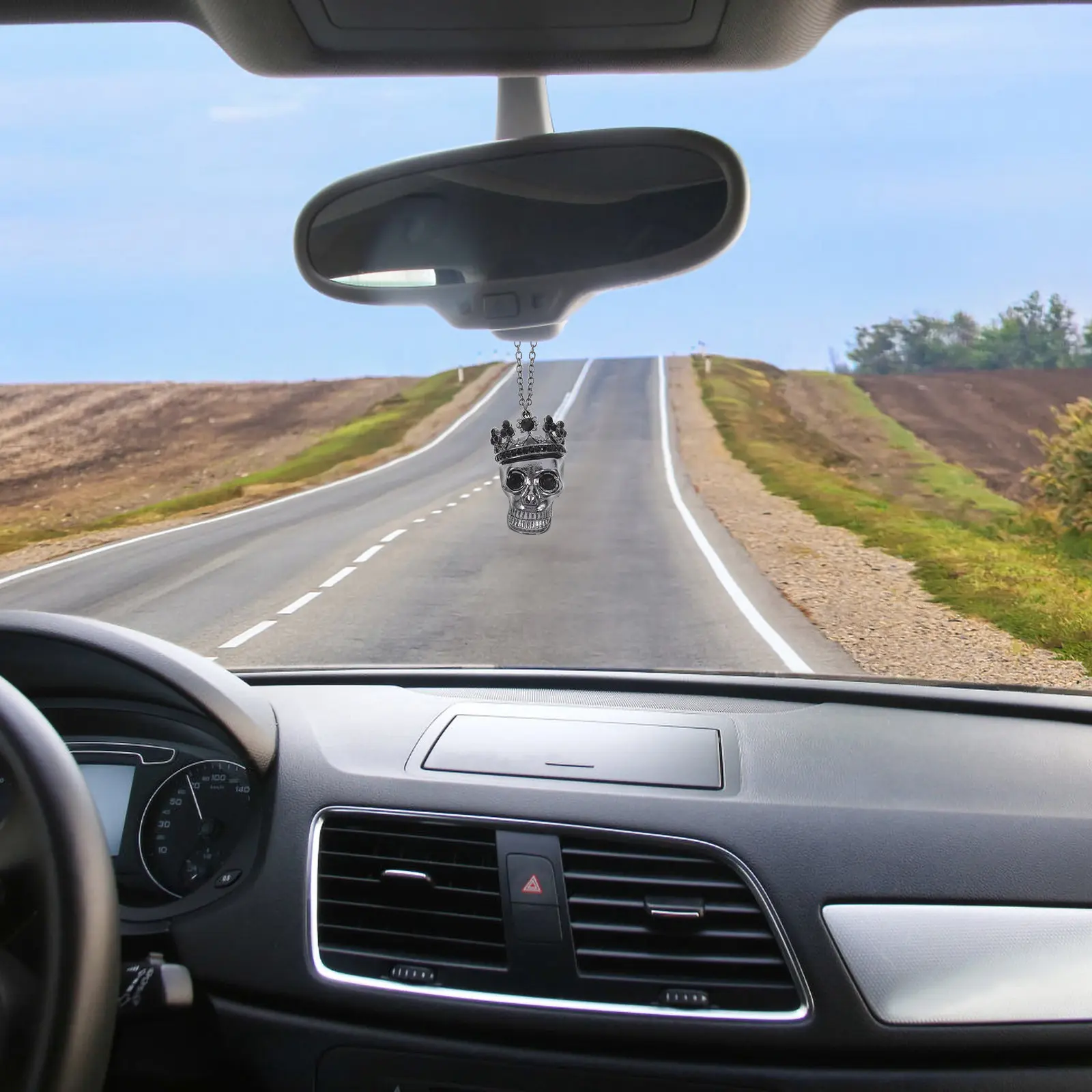 Rear View Mirror Decoration Vintage Car Hanging Accessories Round nament For Car Mirror Charm Pendant