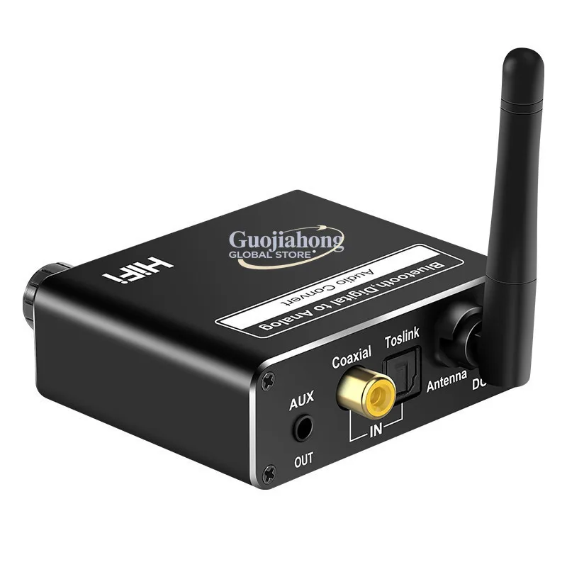Cross-border 5.0 Bluetooth receiver USB player, digital to analog 3.5MM audio converter Bluetooth 3in1