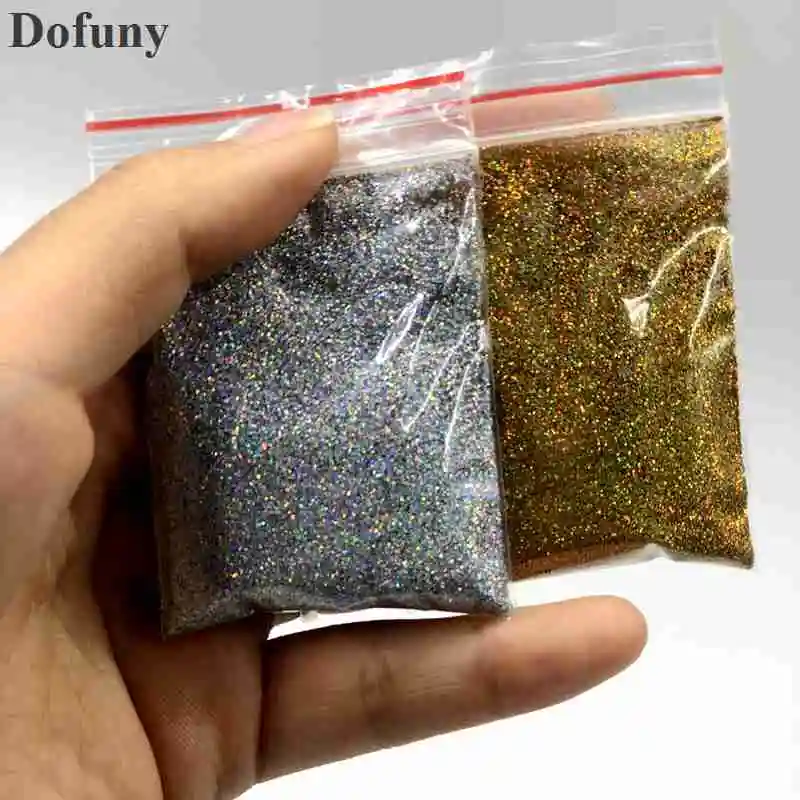 26Colors 0.2mm Laser Nail Glitter Powder Shiny Holographic Glitter For Cosmetic Nail Gel Polish Nail Craft Art Decoration 10g