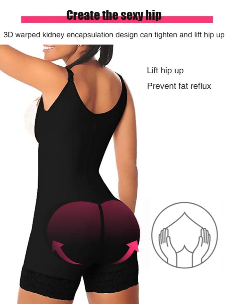 Veimia Post Surgery Shapers Binders Waist Trainer Butt Lifter Shapewear Women Full Body Shaper Bbl Compression Girdle