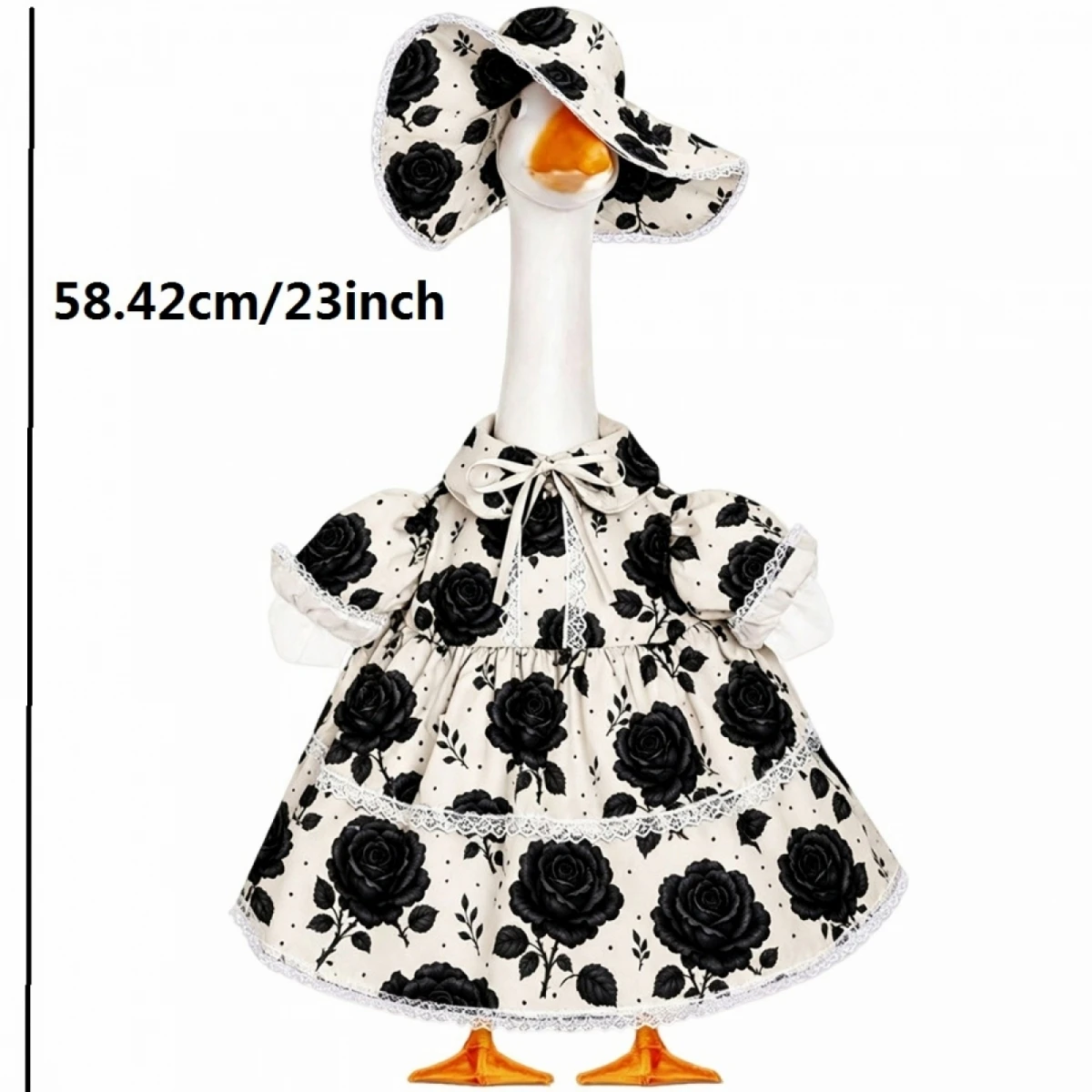 Dress-With Outfit Outfit Black Rose Halloween Outfit Black Rose Halloween Black Porch-Goose Dress-With Outfit - view 6
