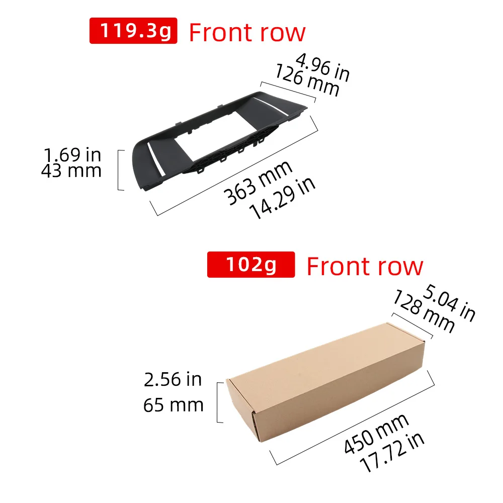 LCD Display Screen Decorative Frame For BMW 5 Series F10 F18 After July 2013 65509301374 Painted Piano Black Radio Frame - view 6