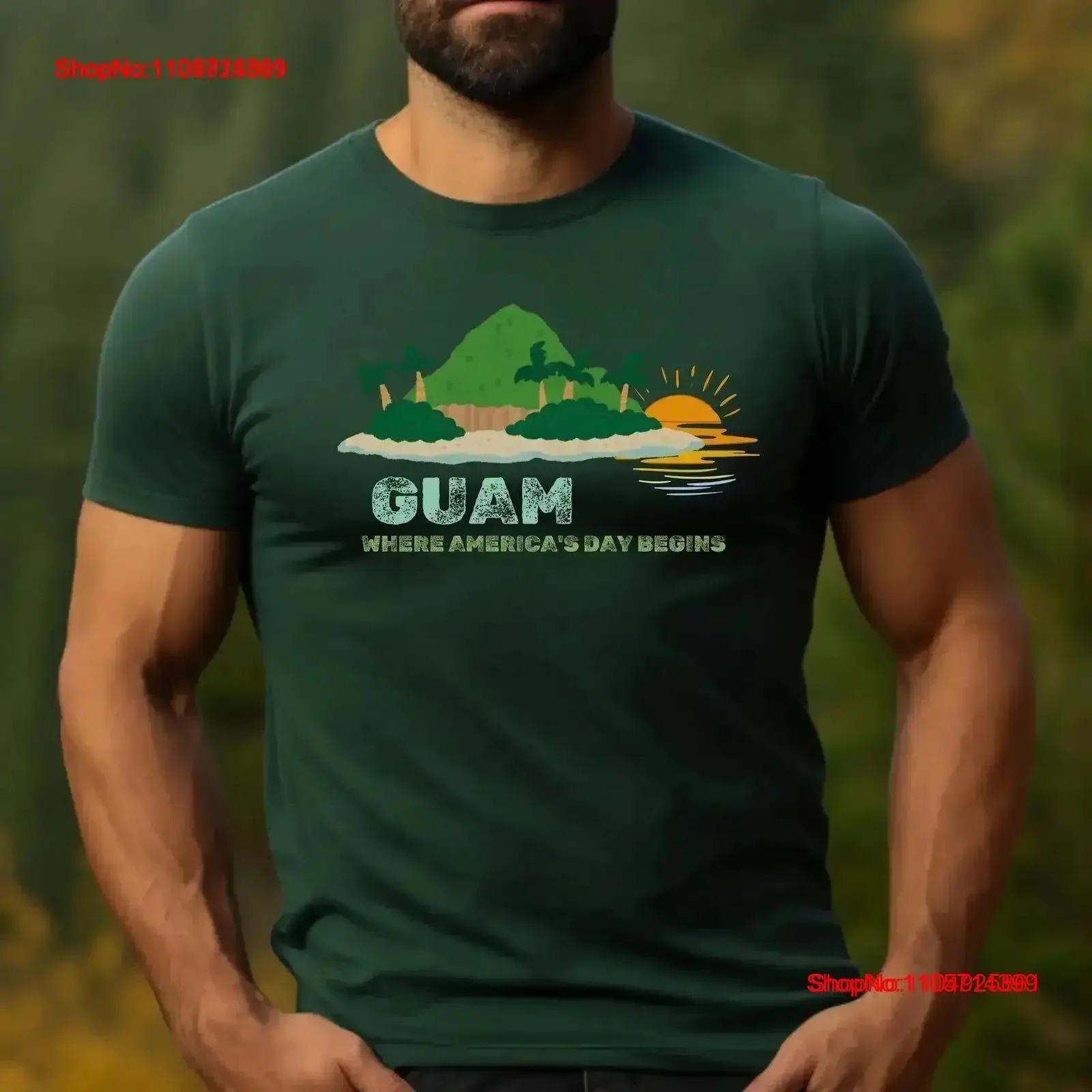 T-shirt patriotique de Guam – Le jour de la fierté américaine débute – Haut de gamme avec fierté insulaire américaine – Géographie unique – Vintage délavé – Vêtements de créateur doux pour homme