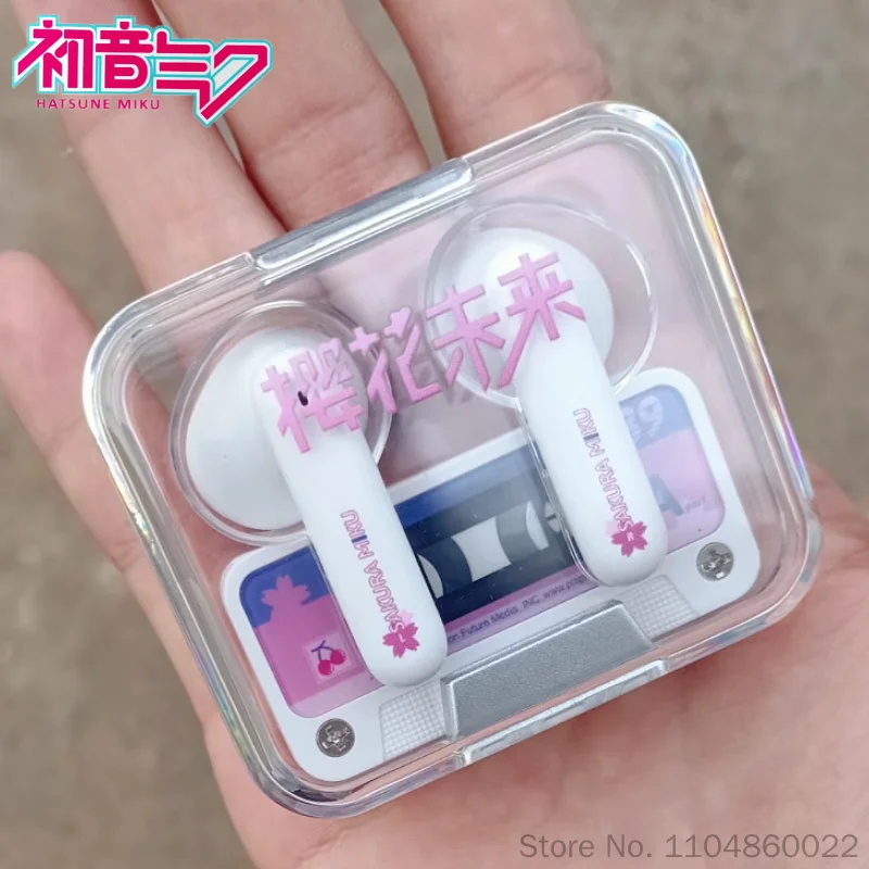 公式初音ミク-サクラ-フューチャー-ハッピー-トラベル-シリーズ-ワイヤレス-bluetooth-イヤホン-防水ノイズリダクション-屋外旅行用