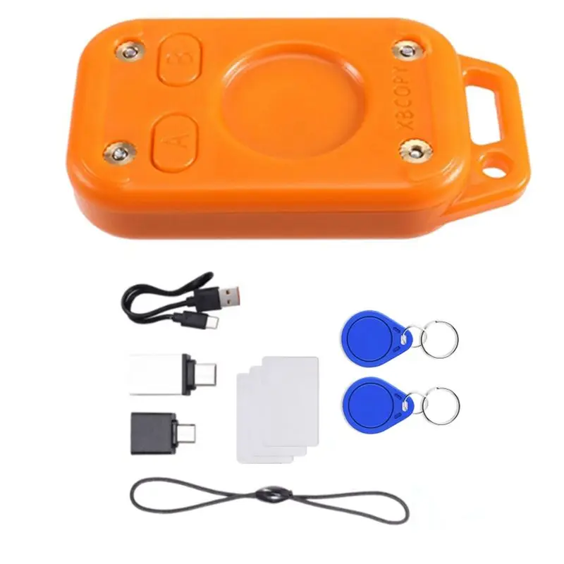 ABZZ-Restart Chameleon V2.0 RFID Emulator 125Khz 13.56Mhz Reader 2UID Keychain+3CUID White Card Chameleon Ultra Duplicator