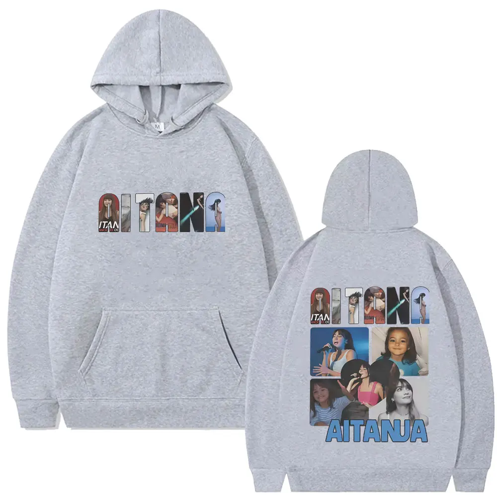 المغني Aitana ألبوم الموسيقى غطاء الجرافيك هوديي الرجال النساء موضة موسيقى البوب الشارع الشهير الرجال عادية كنزة بمقاس كبير هوديس #5