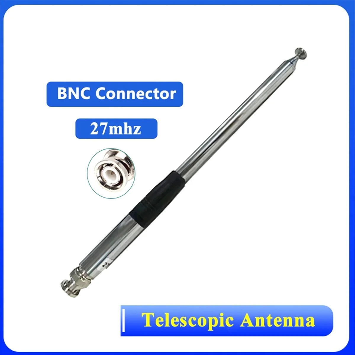 27MHZ Telescopic Antenna SMA-F Connector Aerial for Short Wave Radios Walkie Talkie Rod Antenna