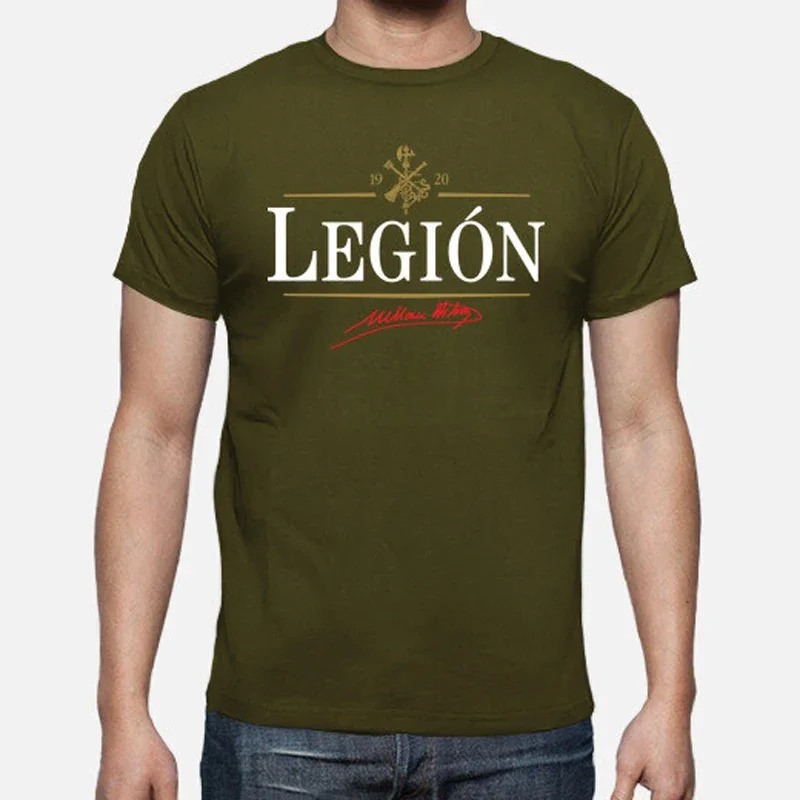 Legión Española. Spanish Foreign Legion T-Shirt 100% Cotton O-Neck Summer Short Sleeve Casual Mens T-shirt Size S-3XL