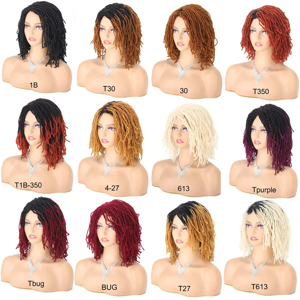 Micro Dreads Wig for Women/Men Thin Dreadlocks Wig Afro Twist Crochet Braids Wig