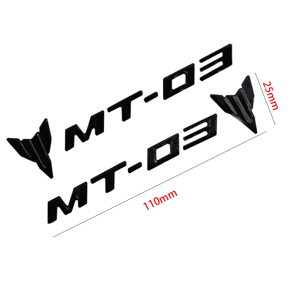 Motorcycle 3D Emblem Badge Decal Tank Wheel Sticker Soft Reflective Decal Sticker For Yamaha MT-03 MT-07 MT-09 MT-10 MT09 MT07