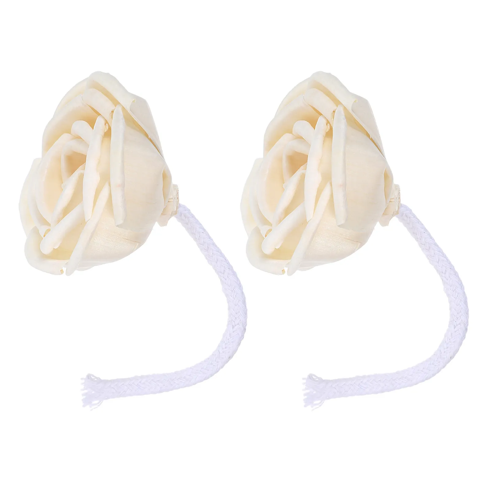 

2Pcs Reed Diffuser Rose Preserved Flowers No Fire Essential Oil Diffuser Flower Set for Indoor Living Room Office Bathroom