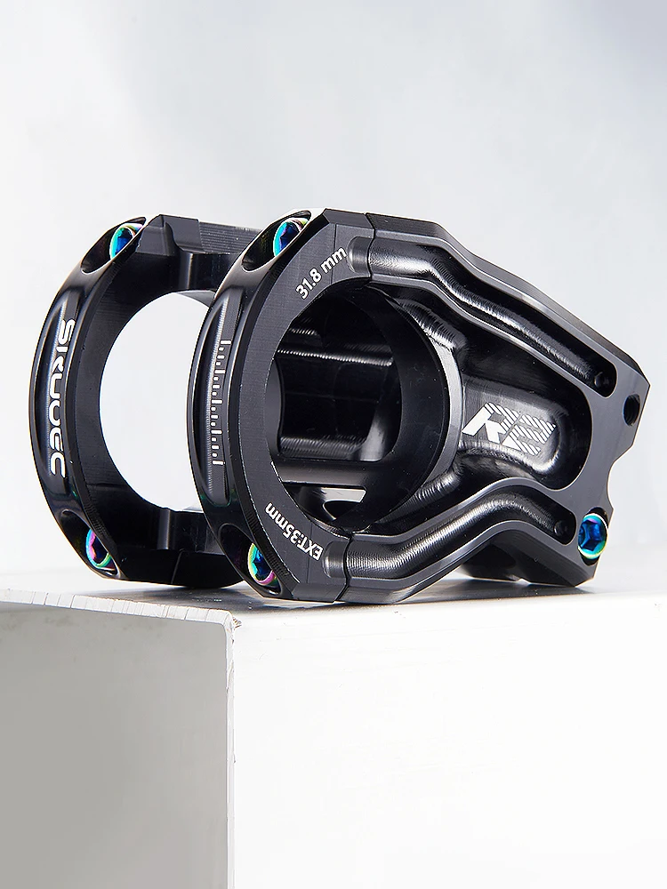 AliExpress SRUOEC KRSEC MTB Power Stem Bike Mountain Bicycle Bridge Length 35mm Short Stem Negative Angles Riser 34mm Cycling Parts