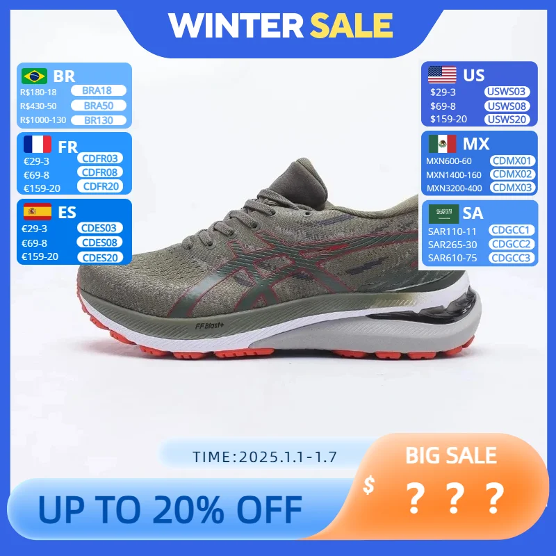 Asics Gel-Kayano 29 Scarpe da corsa da uomo Sneaker basse e traspiranti per esterni