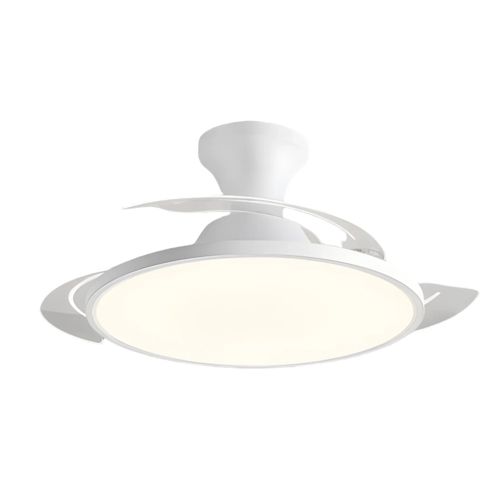 Quiet Embedded White 42 Inch Bedroom Living Room Dining Room Decorative Fan Light Ultra Thin 6-speed Dimmable 3-color