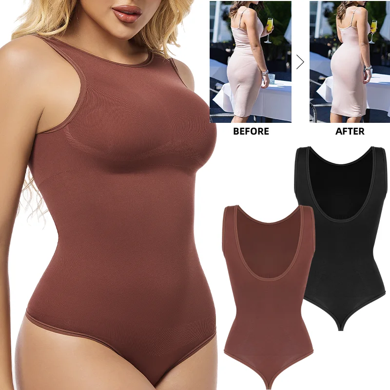 

Seamless Bodysuits Shapewear For Women MISS MOLY Backless Tummy Control Thong Tanks Tops Waist Trainer Butt Lifter Bodyshape