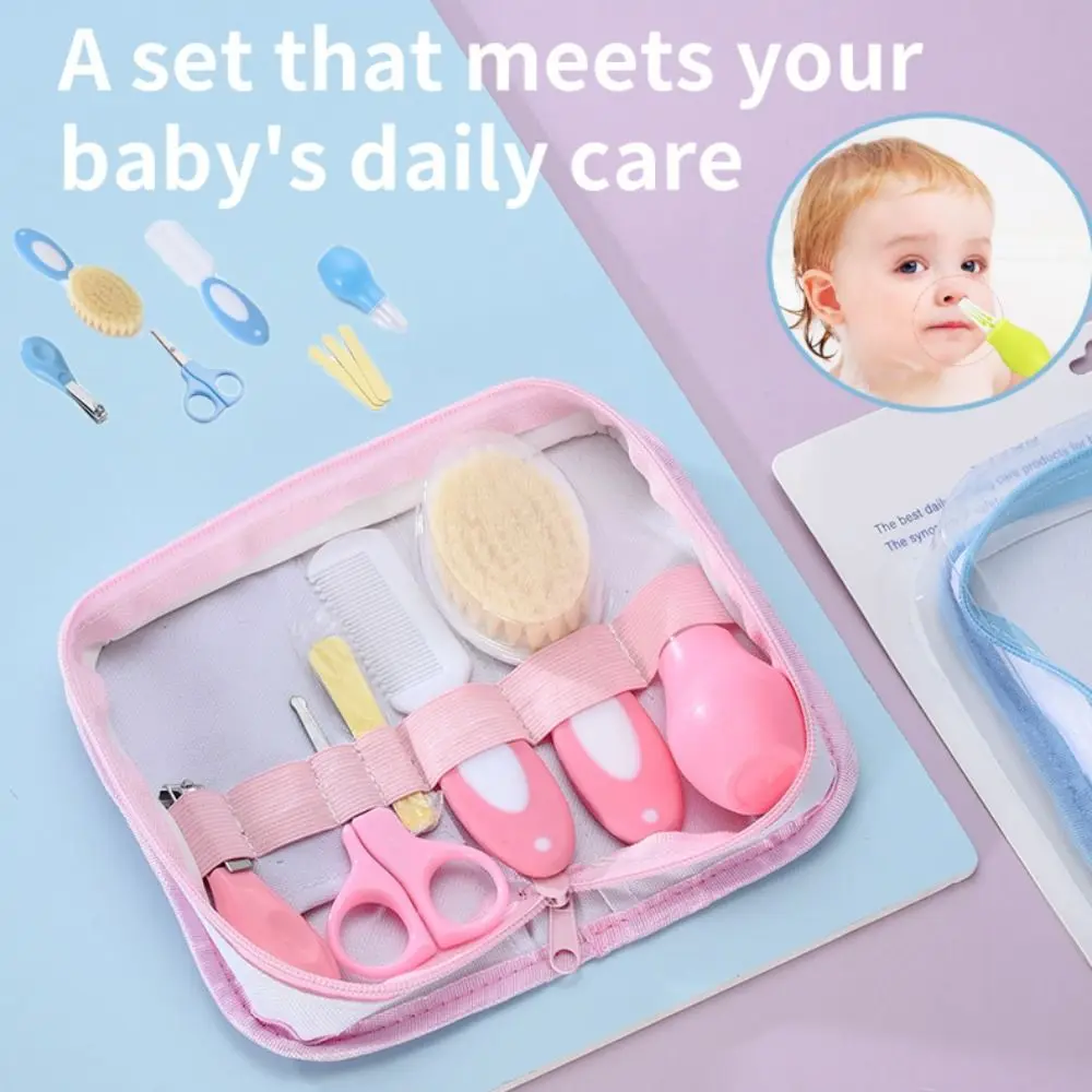 

Multifunction Head Comb Baby Care Kit Nail Clipper Brush Nursery Care Set Sharpener Tool Package Newborn Cleaning Supplies Baby