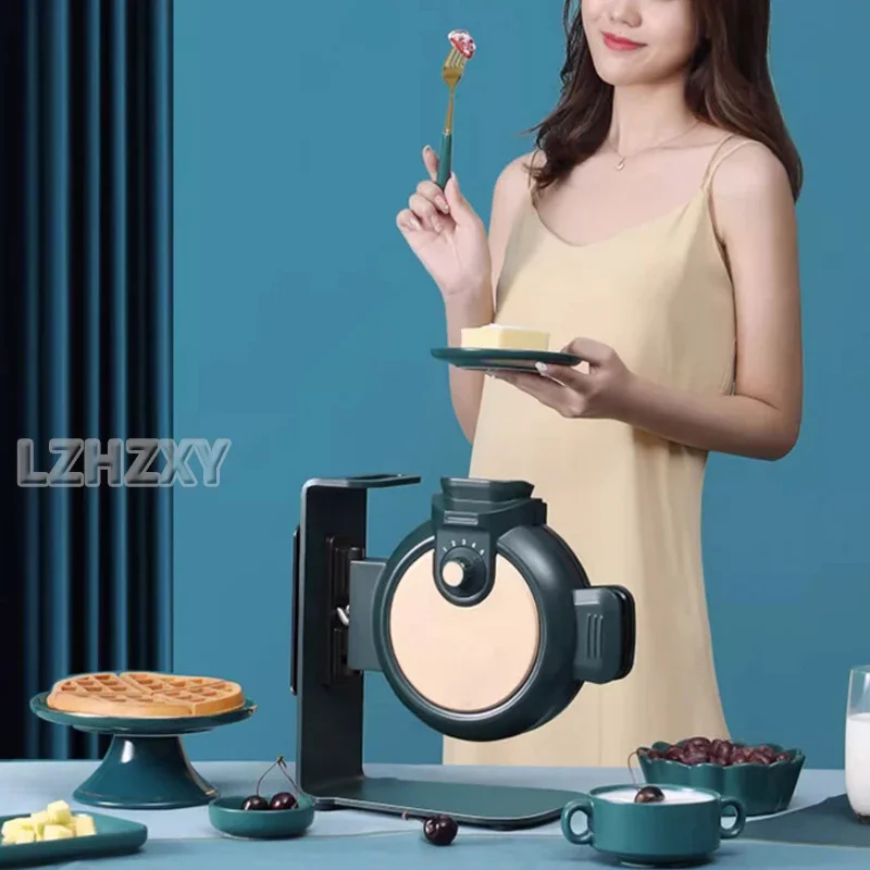 Elektrische Waffelmaschine, tragbar, für Zuhause, Frühstücksmaschine, Waffeleisen, Frühstück, Rundheit, geformtes Waffeleisen, Kochgerät