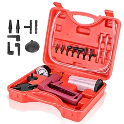 Hand Held Brake Bleeder Tester Set Vacuum Pump Brake Bleeder Screw Adapter Car Automotive Self Kit Multifunctional