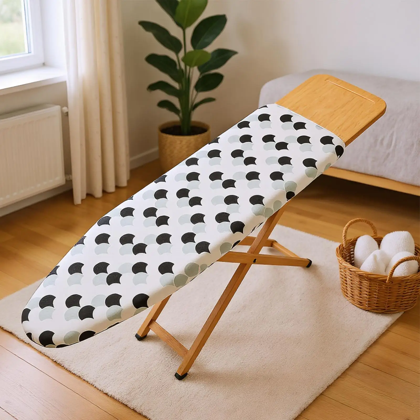Iron Board Cover With Pad Heat Isolation With Elastic Edge Iron Board Sleeve For Apartment Hotel Farmhouse Travel Tailor Shop