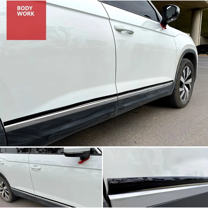 16ft 30MM Universal Gloss Black Moulding Trim Car Body Protect Decoration Strip Side Roof Door