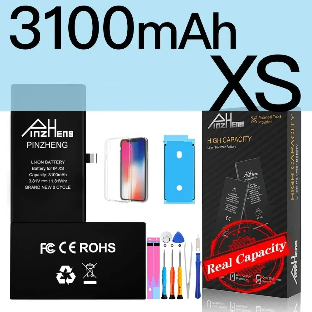 PINZHENG iPhone X XR XS 11 12 13 バッテリー 1年保証