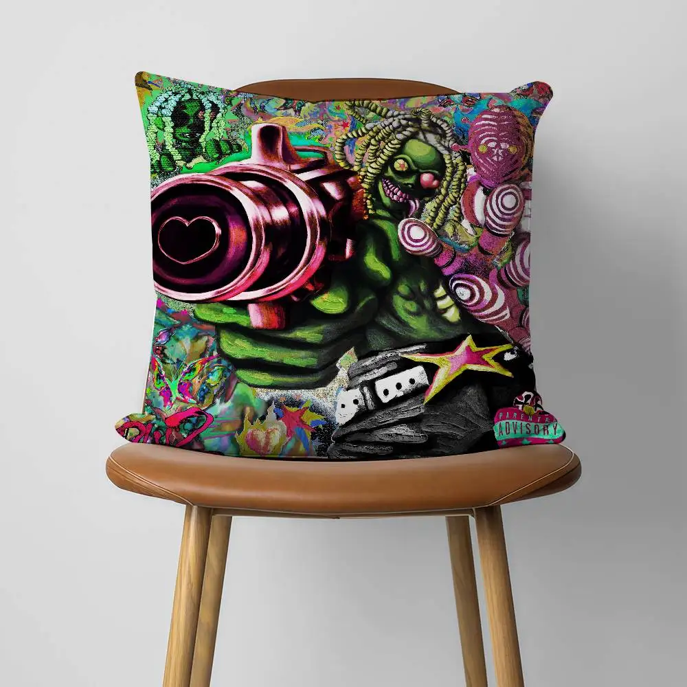 P-Prettifun Pretti Loves U 2 30x30cm 45x45cm Pillow Case Decor Protective Covers Comfortable Soft For Sofa Living Room Home Offi