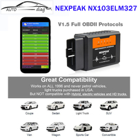 NEXPEAK NX103ELM327 V1.5 WIFI OBD2 Scanner Car Diagnostic Tool with Pic18f25k80 Chip Code Reader for Android/IOS/Windows