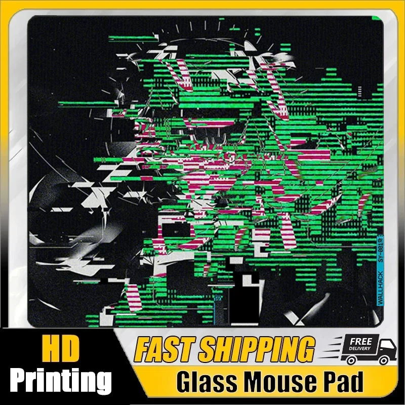 

W-Wallhack SY001 Glass Mouse Pad Schrodinger SORA YUME Frosted Surface Desktop Mat Tempered FPS Custom Office Gaming Mousepad