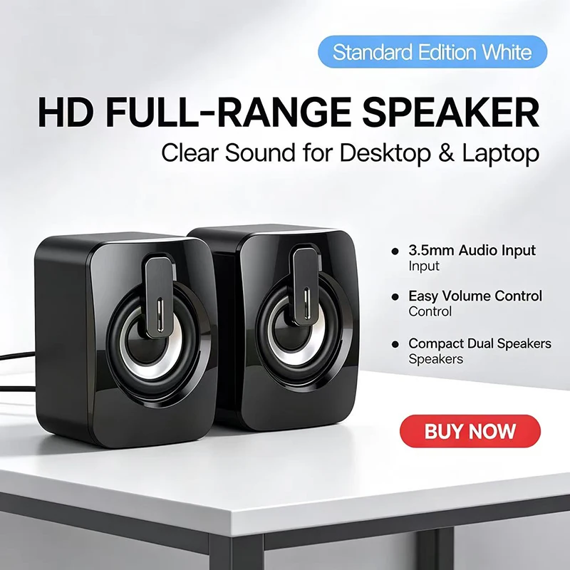 Wired Music Stereo USB Speaker For Desktop Computer Laptop PC TV Home Musical Sound Box Altavoces System Audio Portable Mini Baf