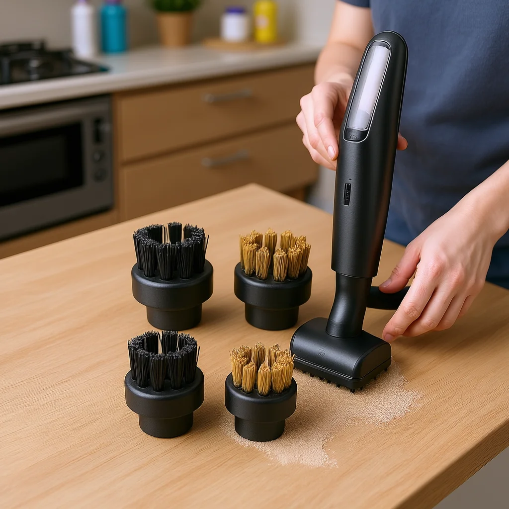 4Pcs Round Steam Engine Brush Kit For Dupray Steam Cleaner For Floors Steam Household Cleaning Machine Accessories
