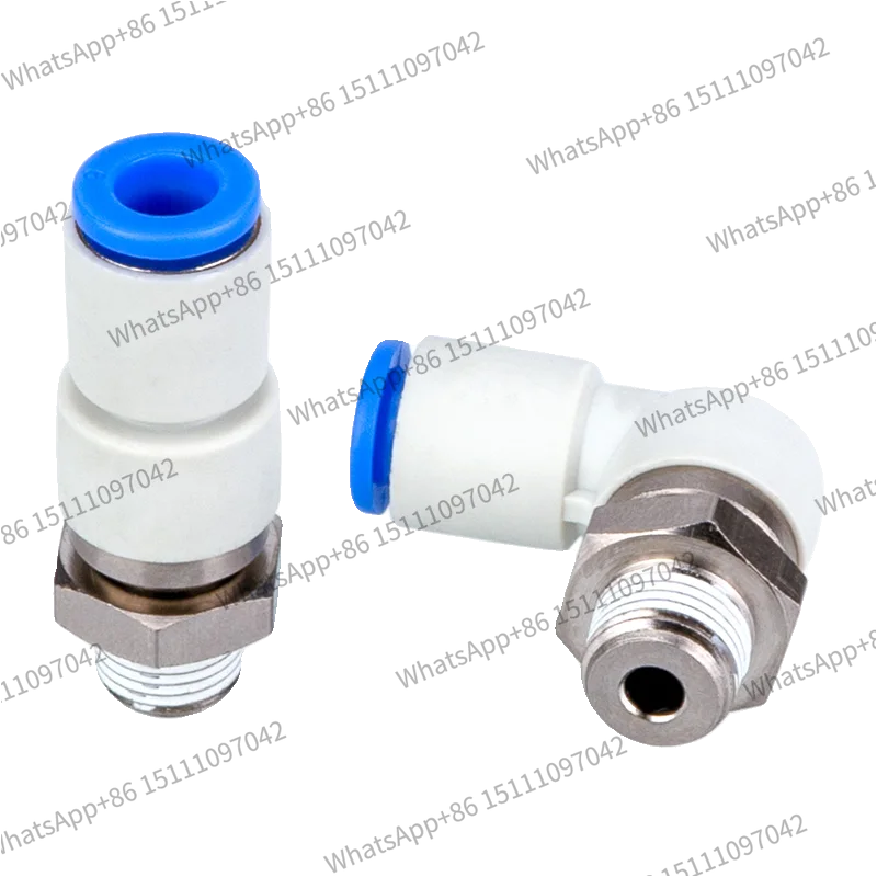 High Speed Rotating Pneumatic Elbow Right Angle Joint Through Universal 360 Degree KSH/KSL 04/06/08 -M5/01S