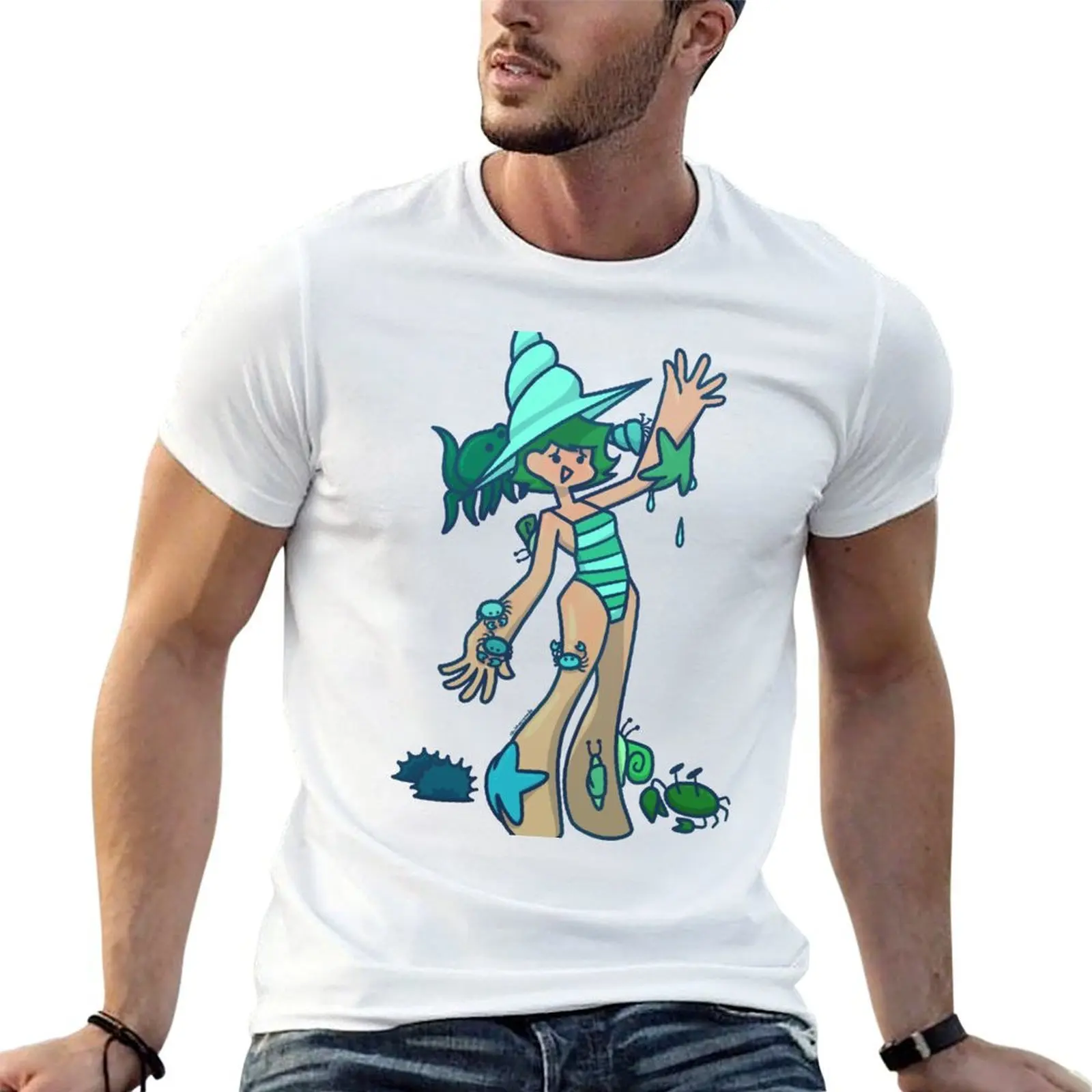 تي شيرت شل ويتش تي شيرت قطن 100% تي شيرت للرجال تي شيرت قطن 100 بالمائة