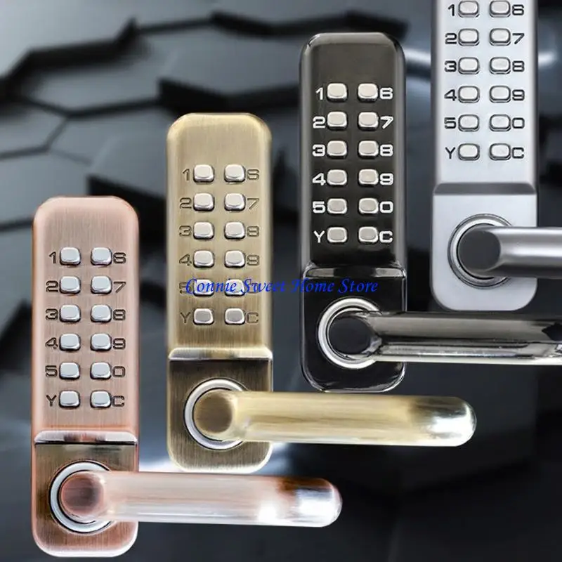 LXAF Keyless Digital Combination Locks Keypad Entry Door Lock Waterproof No Battery