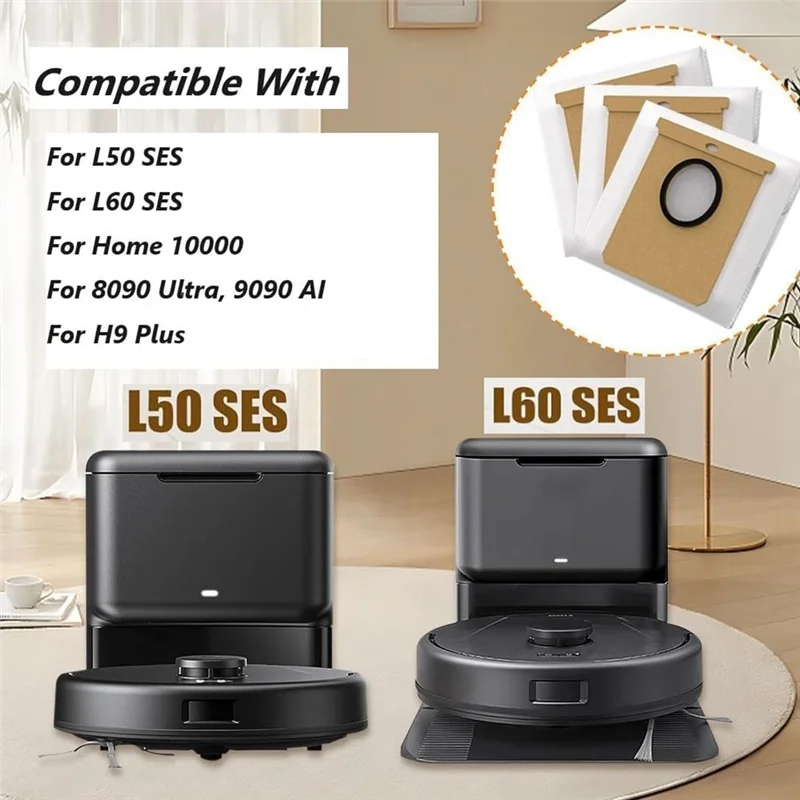 Stable-Replacement Vacuum Bag For Eufy L50 SES L60 SES Haier H9 Plus Vacuum Cleaner Dirt Disposal Dust Bags Accessories