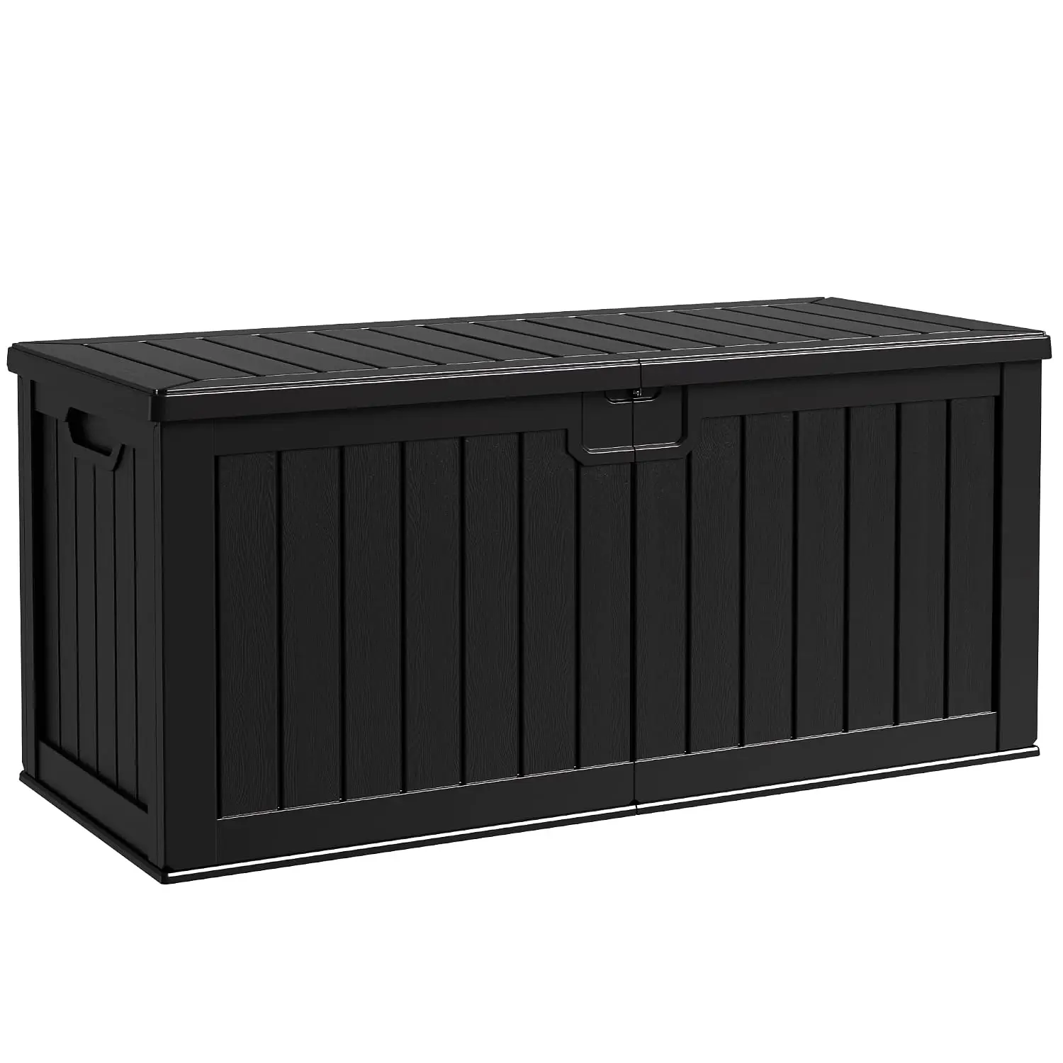 250 Gallon Resin Deck Box, XXL Waterproof Storage Box with Divider