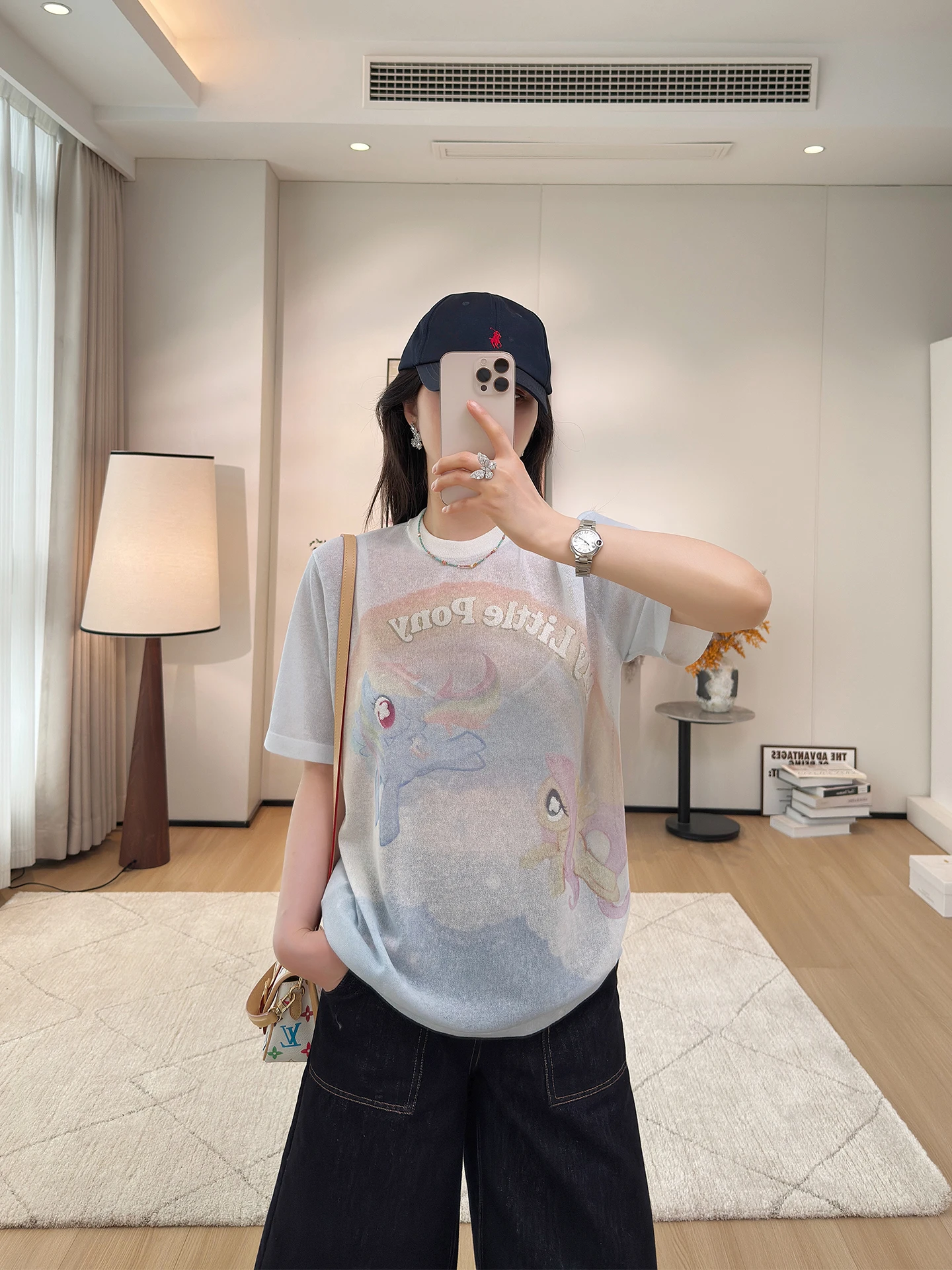 

Женская футболка свободного кроя с градиентным принтом, коротким рукавом, из трикотажного льна, в повседневном стиле, с мультяшным рисунком, удобная, дышащая, летняя