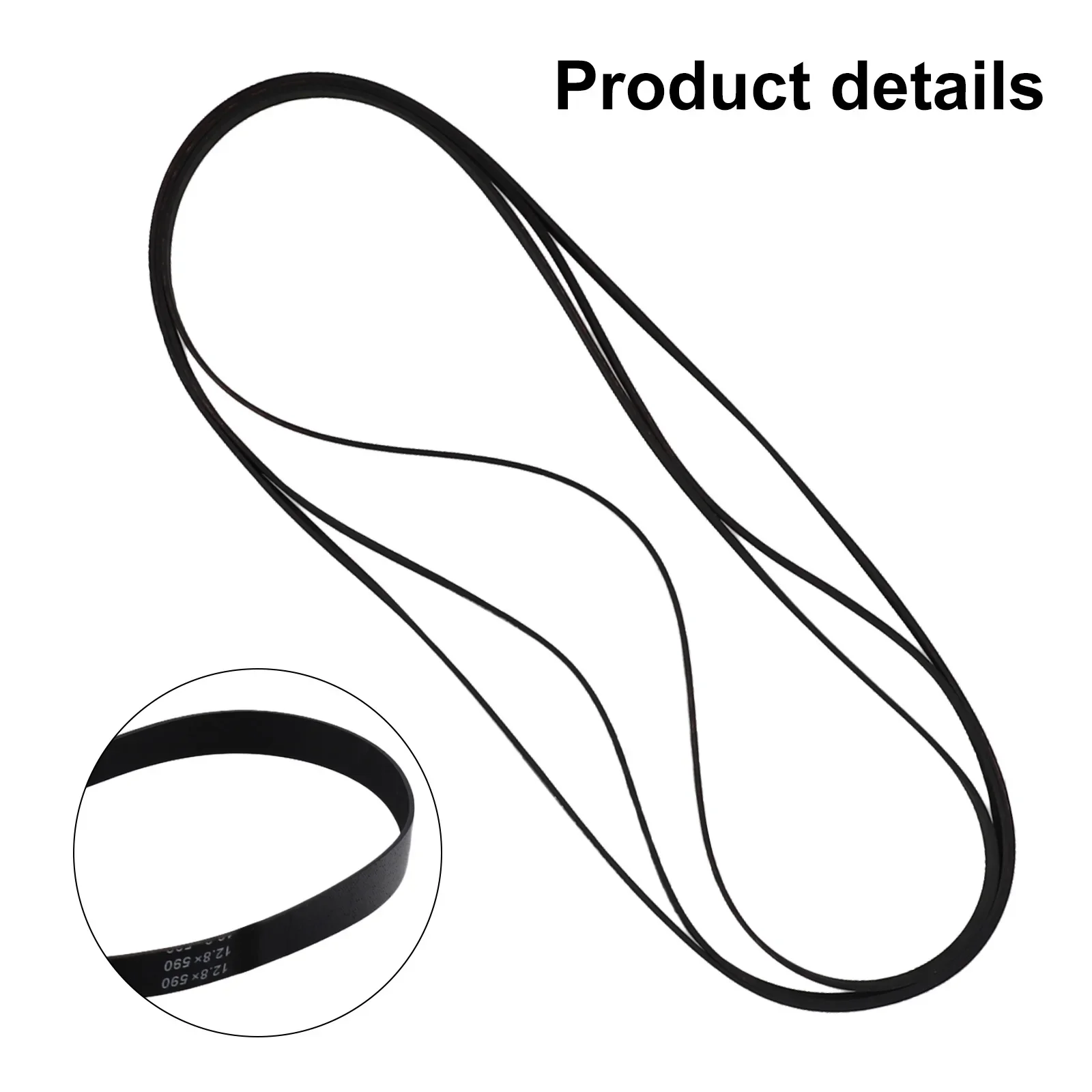 

3 Pcs Sweeping Robot Belts for VAX Dual Power Pet for Advance ECR2V1P FL12.8x590 Type 23 Vacuum x 3 Cleaner Household Cleaning