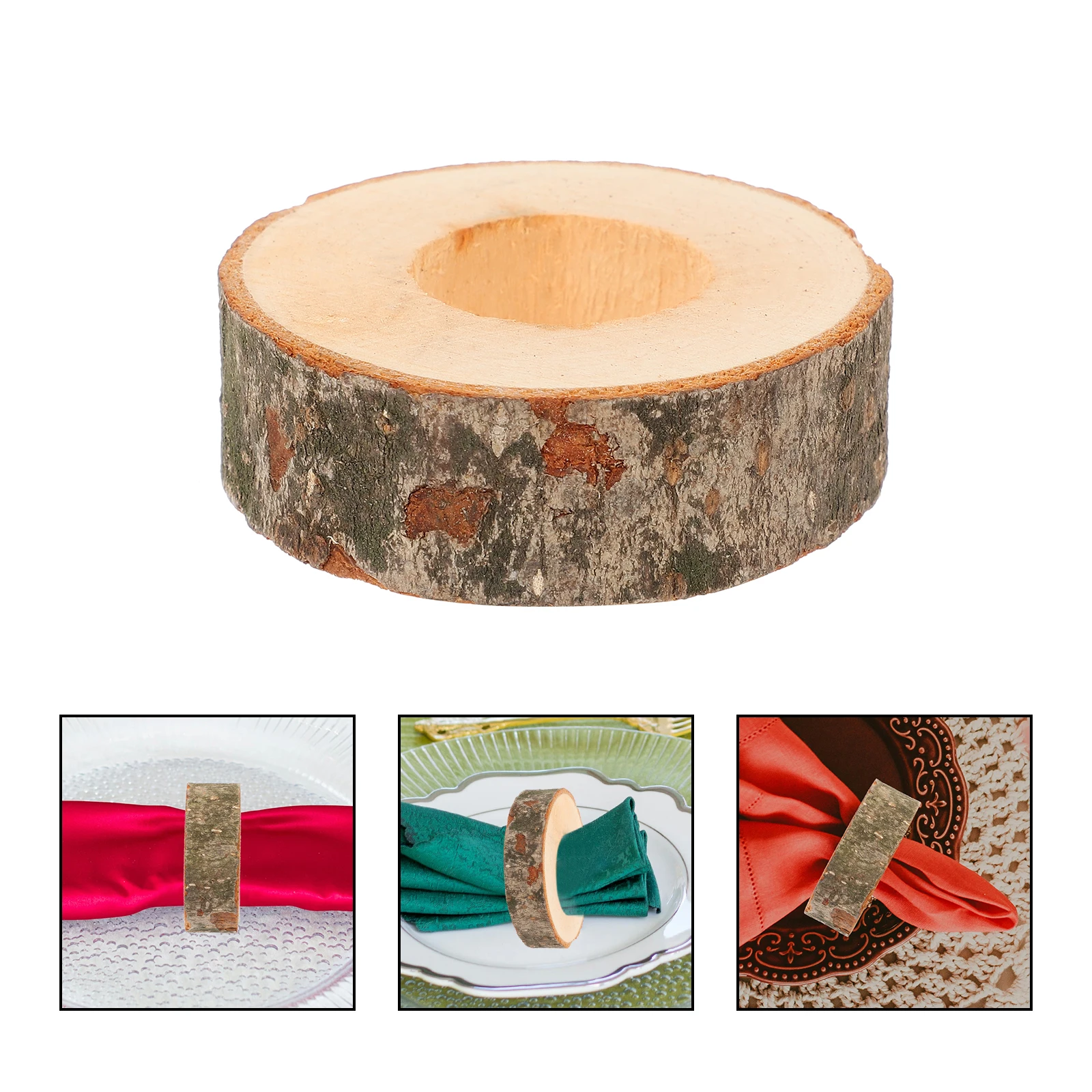 

10 Pcs Napkin Ring Rings Dining Table Decoration Napkins Holders for Party Marble