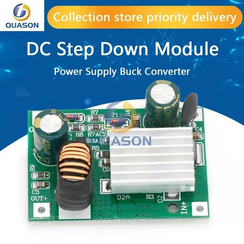 DC adım aşağı modülü güç kaynağı Buck dönüştürücü İzole olmayan sabitleyici 9V 12V 24V 36V 48V 72V 84V 120V için 5V / 12V 3A