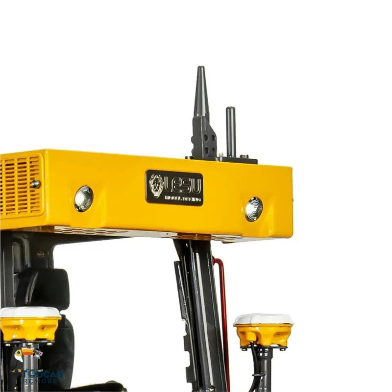 In Magazzino Metallo 1/14 RC Dozer Idraulico LESU Aoue 850K Verniciato Giallo Assemblato Bulldozer Engeerning Modello di Camion Giocattolo Macchina Regalo