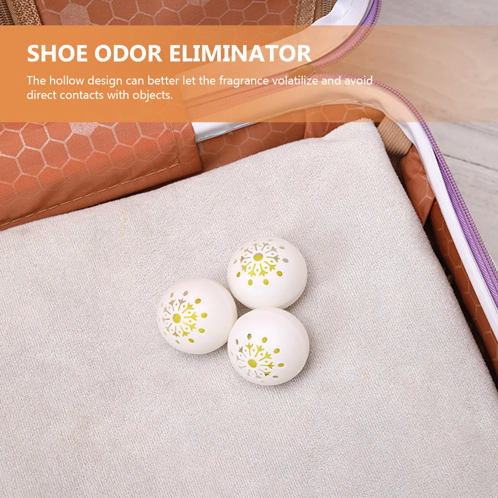 

4Packs Deodorizer Balls Shoe Odor Remover Fresh Scent Sneaker Air Freshener Shoes Closet Small Deodorizer Balls
